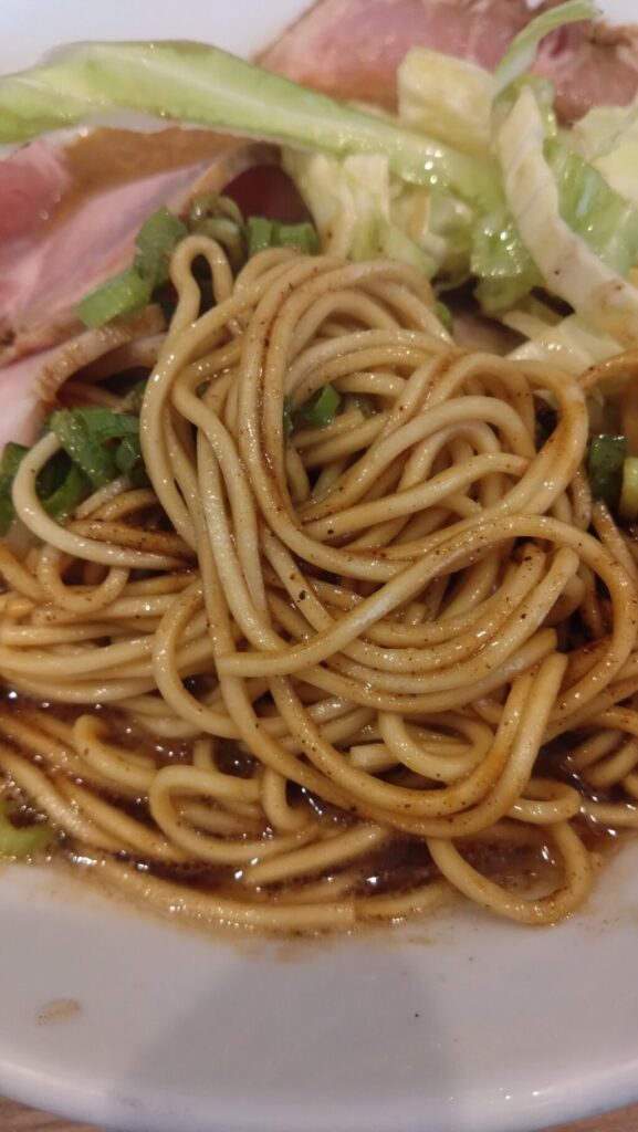 ブラウンインパクトの麺アップ