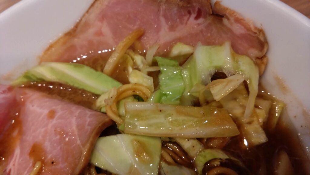 生姜キャベツのアップ